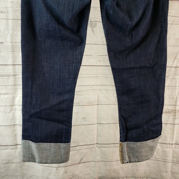 Citizens of Humanity Womens Dani Cropped Straight Leg Jeans Sz 27 Blue Dark Wash - Picture 5 of 9